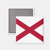 州・オブ・アラバマ州旗 マグネット (正面/裏面)