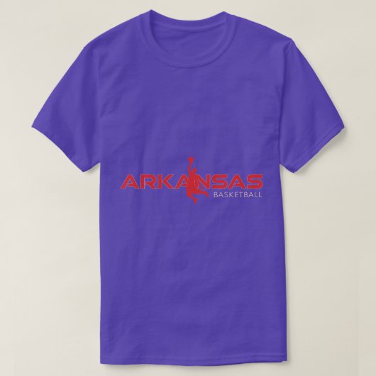 州・オブ・アーカンサス・バスケットボールファン土産ダンキング Tシャツ (デザイン正面)