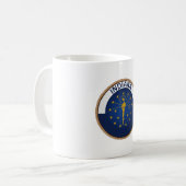 州・オブ・インディアナ州旗印 コーヒーマグカップ (正面左)