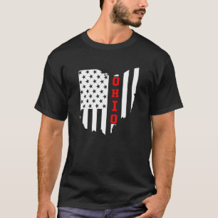 州・オブ・オハイオ米国国旗の州 Tシャツ