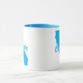 州・オブ・カリフォルニアシェイプマグカップ マグカップ (中央)