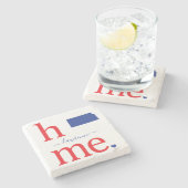 州・オブ・カンザスストーン・コースター ストーンコースター (横)