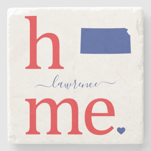 州・オブ・カンザスストーン・コースター ストーンコースター (正面)