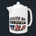 州・オブ・グルジアと米国国旗の文字<br><div class="desc">州のジョージア写真と米国国旗の文字製品。これはどんな製品にも良く見え、素晴らしい旅行の記念を作る。⭐このテンプレートをアートワークでパーソナライズする⭐さらに編集して変更を加える。⭐このデザインを製品に転送する。bit.ly/SandyspiderStoresにある私のすべての店を訪ね（カットアンドペースト）。</div>