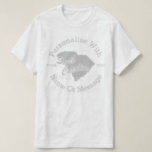 州・オブ・サウスパーソナライズされた・カロライナTシャツ Tシャツ
