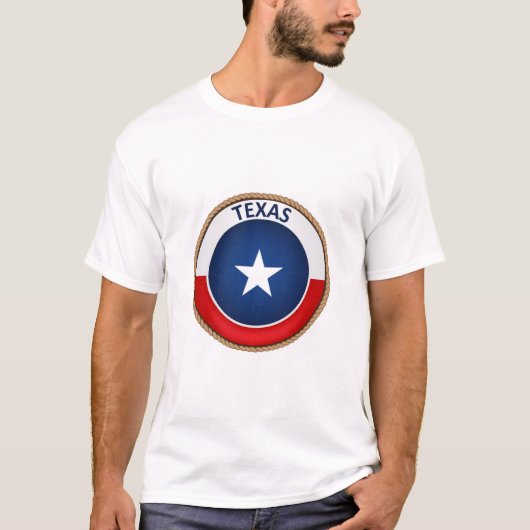 州・オブ・テキサス州国旗印Tシャツ Tシャツ (正面)