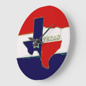 州・オブ・テキサス州 ラージ壁時計 (傾斜)