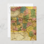 州・オブ・ニューヨークby DH Burr ポストカード (正面/裏面)