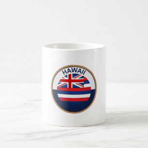 州・オブ・ハワイ州旗印 コーヒーマグカップ