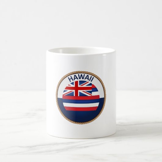 州・オブ・ハワイ州旗印 コーヒーマグカップ (中央)