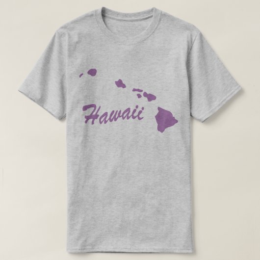 州・オブ・ハワイ・シェイプTシャツ Tシャツ (デザイン正面)