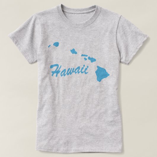 州・オブ・ハワイ・シェイプTシャツ Tシャツ (デザイン正面)