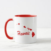 州・オブ・ハワイShape Red Mug マグカップ (左)