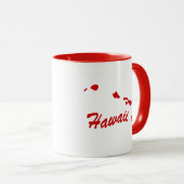 州・オブ・ハワイShape Red Mug マグカップ (正面右)