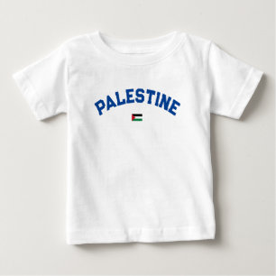 州・オブ・パレスティナ・バーシティ・カレッジ・ユニバーシティ・スタイル ベビーTシャツ