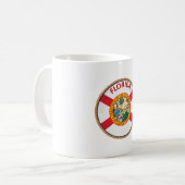 州・オブ・フロリダ州旗印 コーヒーマグカップ (正面左)