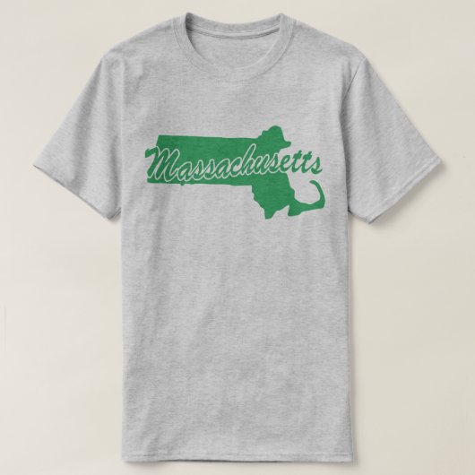州・オブ・マサチューセッツ州のTシャツ Tシャツ (デザイン正面)