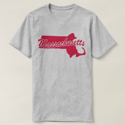 州・オブ・マサチューセッツ州のTシャツ Tシャツ (デザイン正面)