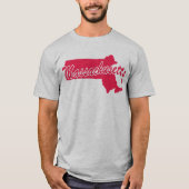 州・オブ・マサチューセッツ州のTシャツ Tシャツ (正面)