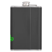 州・オブ・ミシガングリーンホワイト フラスク (裏面)