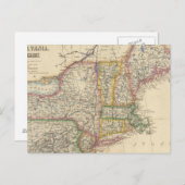 州,ニューハンプシャー,バーモント ポストカード (正面/裏面)