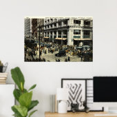 州&マディソンSts.、シカゴIL、1922ヴィンテージ ポスター (ホームオフィス)