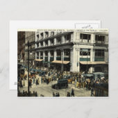 州&マディソンSts.、シカゴIL、1922ヴィンテージ ポストカード (正面/裏面)