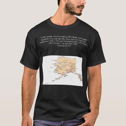 州、州、および地域 – アラスカ Tシャツ (正面)