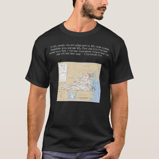 州、州、および地域 – バージニア Tシャツ (正面)