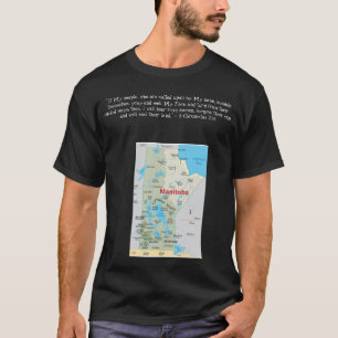 州、州、および地域 – マニトバ Tシャツ