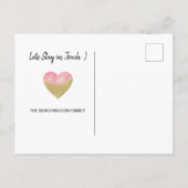 *~*州CALIFORNIA – 新しいアドレスをグリッターで移動 案内ポストカード (裏面)