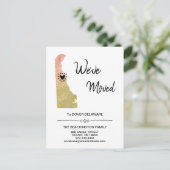 *～*州DELAWAREグリッターPeach Moving 案内ポストカード (スタンド正面)