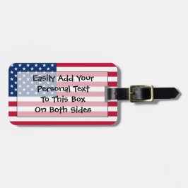 州IDの愛国統一された簡単 ラゲッジタグ