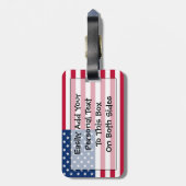 州IDの愛国統一された簡単 ラゲッジタグ (裏面縦)