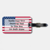 州IDの愛国統一された簡単 ラゲッジタグ (裏面横)
