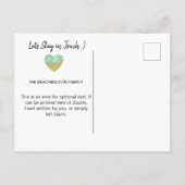 *~*州INDIANA新住所の移動 案内ポストカード (裏面)