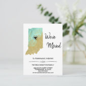 *~*州INDIANA新住所の移動 案内ポストカード (スタンド正面)