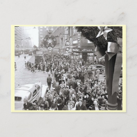 州St.のクリスマス、シカゴ、イリノイのヴィンテージ シーズンポストカード (正面)