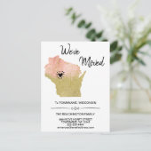 *～*州WISCONSIN新しい自宅住所の移動*  案内ポストカード (スタンド正面)