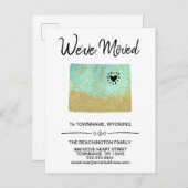 *~*州WYOMING – 引越し – 新しい住所 案内ポストカード (正面/裏面)