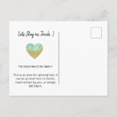 *~*州WYOMING – 引越し – 新しい住所 案内ポストカード (裏面)