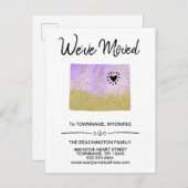 *~*州WYOMING – 新しい住所 – 移動中 案内ポストカード (正面/裏面)