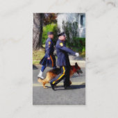 巡査と警察犬がパレード 名刺 (裏面)