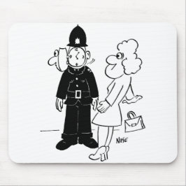 巡査のカッコウ時計ヘルメット マウスパッド