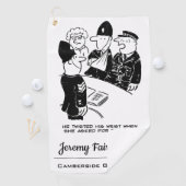 巡査のリストケージアニメ ゴルフタオル (インサイチュ)