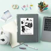 巡査の手首傷害の漫画。 シール (iPadカバー)