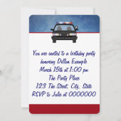 巡査の誕生日パーティー 招待状 (裏面)