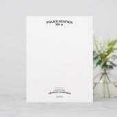 巡査のCrabtreeの文房具 レターヘッド (スタンド正面)