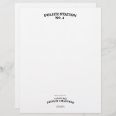 巡査のCrabtreeの文房具 レターヘッド (正面/裏面)