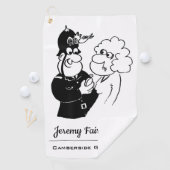 巡査はカッコウ時計ヘルメットを持っている ゴルフタオル (インサイチュ)